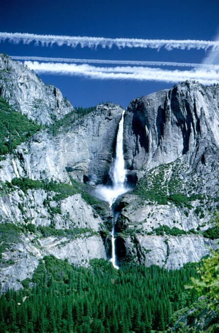 Yosemite Falls from half way up Glacier Point 4 mile trail